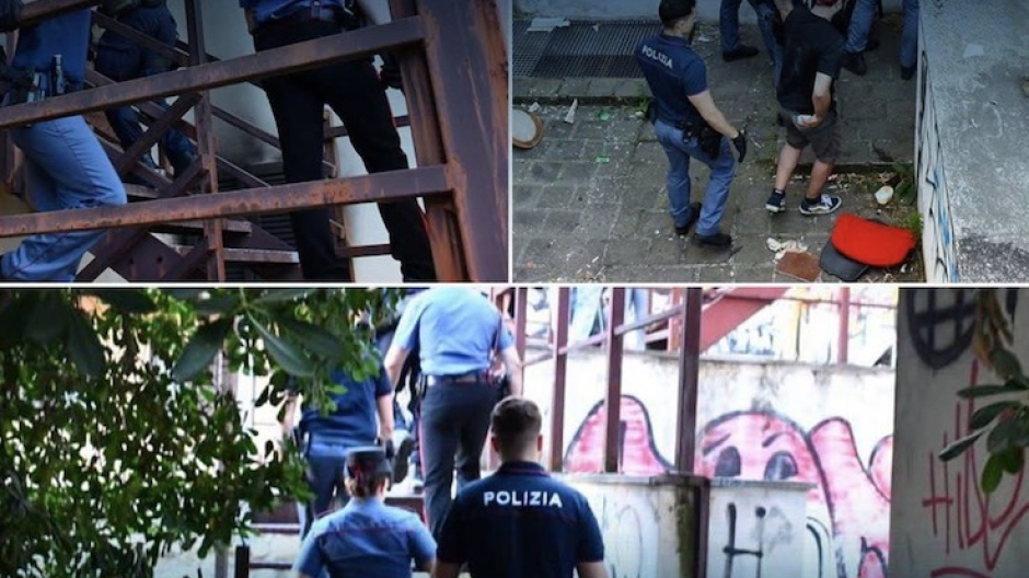 Sgomberato l'ex Albergo Italia: un'espulsione, 6 fogli di via